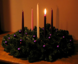 coming of Messiah, first advent, return of Messiah, advent wreath, prophet's candle
