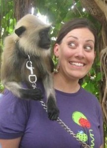 Jessi and monkey